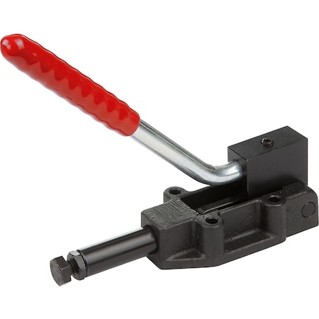 Kipp Push-Pull Clamp Heavy Vers, F1=12100, F2=50000, Steel Phosphated, Comp:Plastic Comp:Red K0088.500003